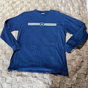 Adidas Men's Navy Long Sleeve Tee